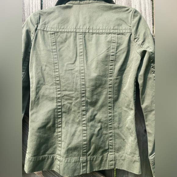 dELiA*s Vintage Army Green Utility Jacket with Tailored Waist Size XS - Picture 6 of 8